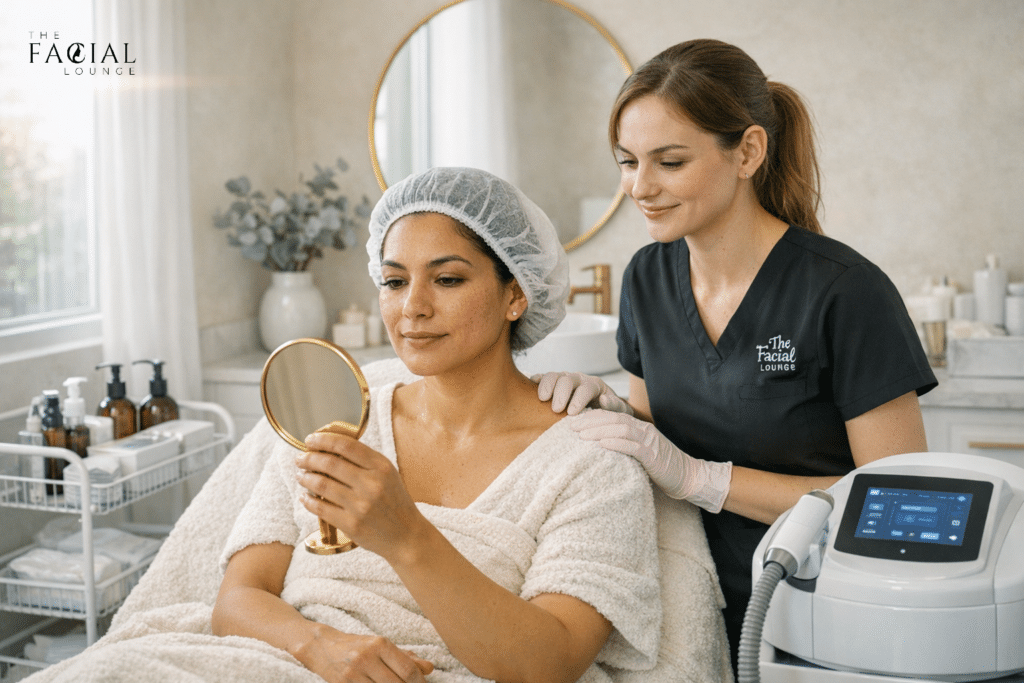 What a Typical TriFractional Facial in Mississauga Looks Like for a Lorne Park Client With Acne Scarring and Uneven Texture